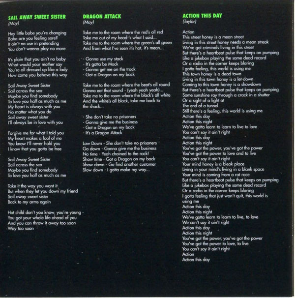Queen  Deep Cuts; Volume 2 : Booklet 5